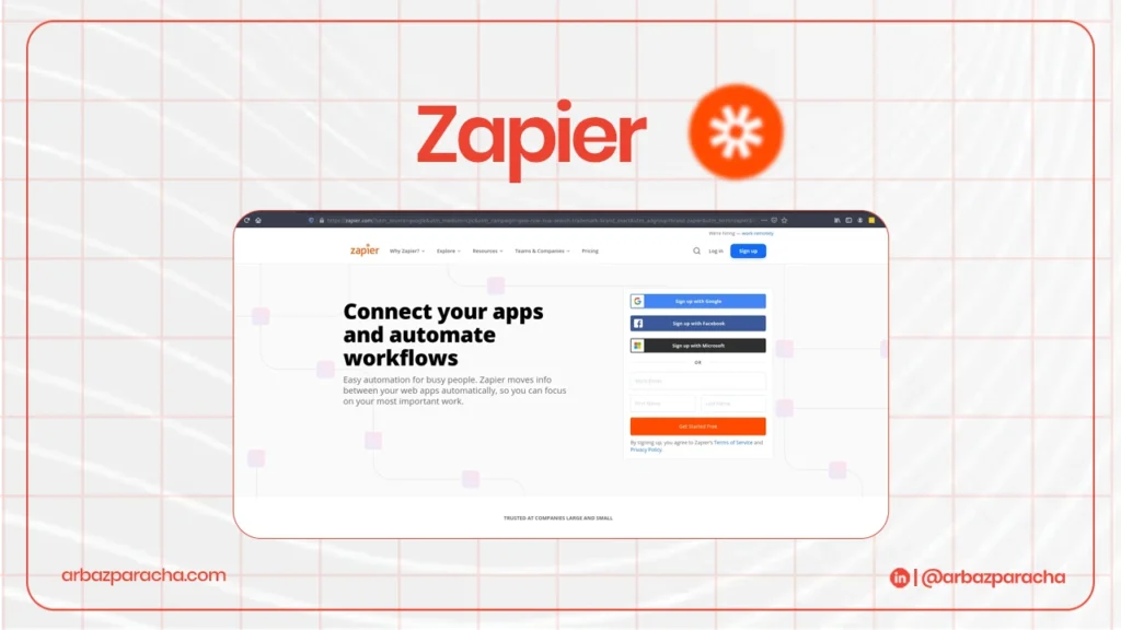 zapier workflow automation tool- 10 workflow automation tools