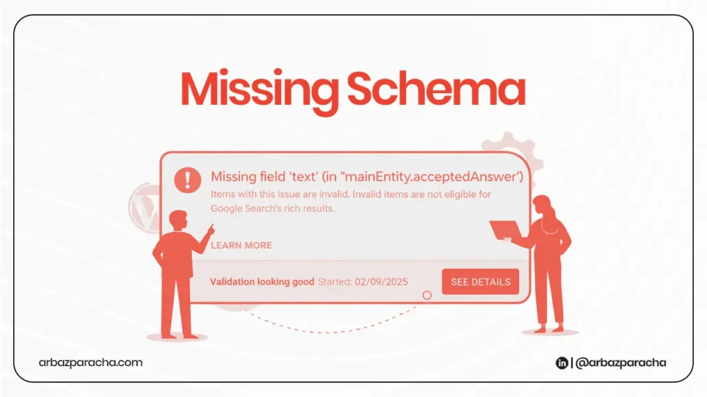 Missing schema in custom CMS SEO  migration