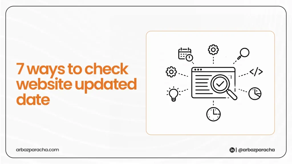How to check when a website was last updated?