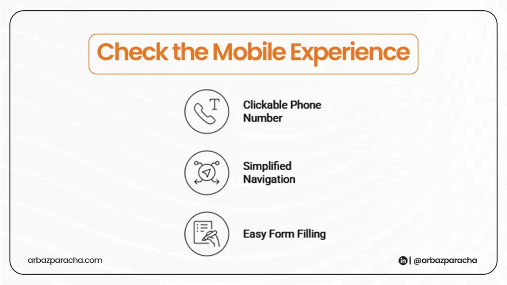 Check the mobile experience