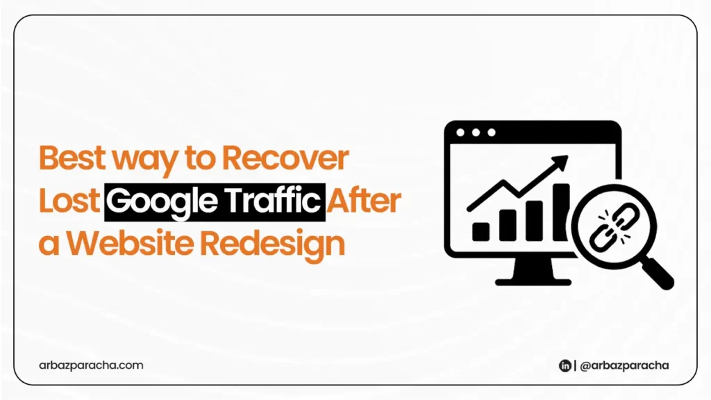 How to recover lost traffic after website redesign