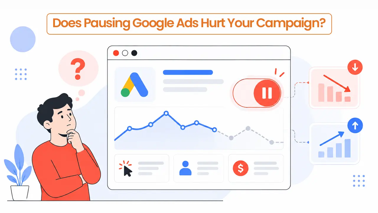 Does pausing google ads hurt campaign